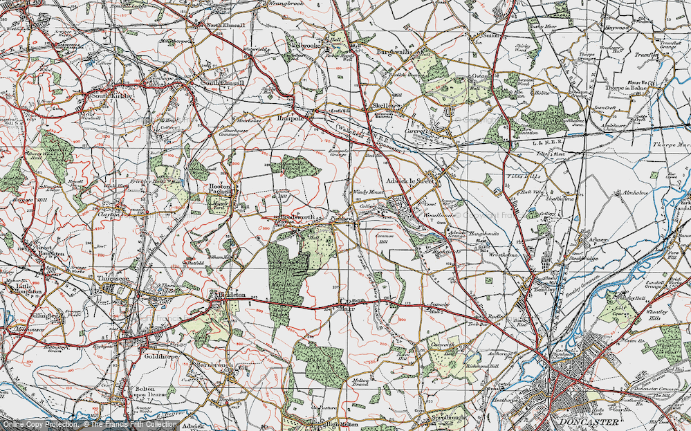 Old Map of Pickburn, 1923 in 1923