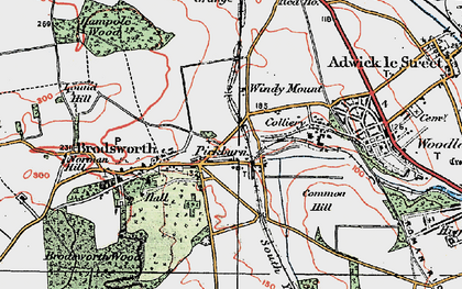 Old map of Pickburn in 1923