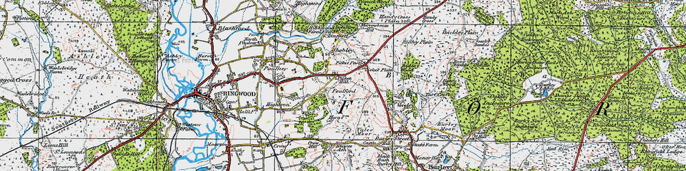 Old map of Picket Hill in 1919