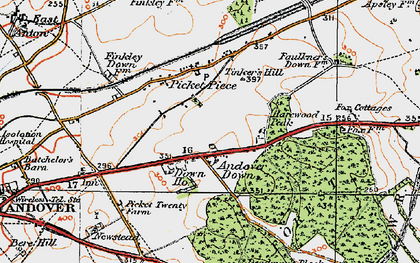 Old map of Picket Piece in 1919