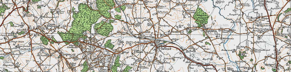 Old map of Picklenash in 1919