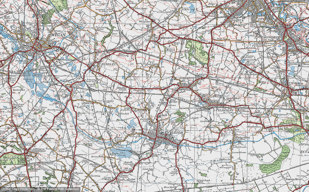 Old Map of Pickley Green, 1924 in 1924