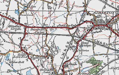 Old map of Pickley Green in 1924