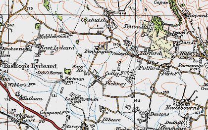 Old map of Pickney in 1919