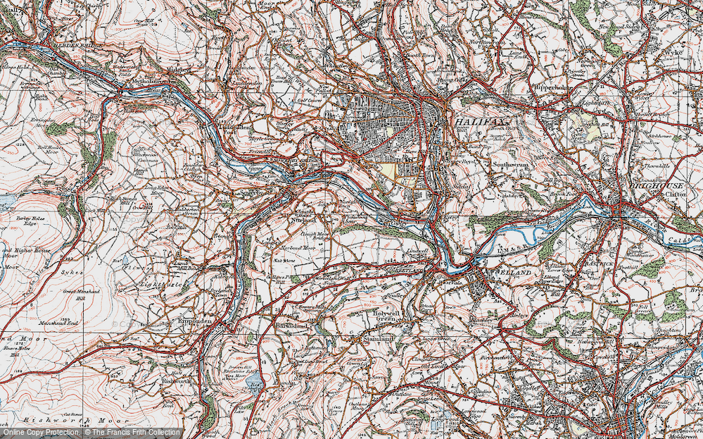 Old Map of Pickwood Scar, 1925 in 1925