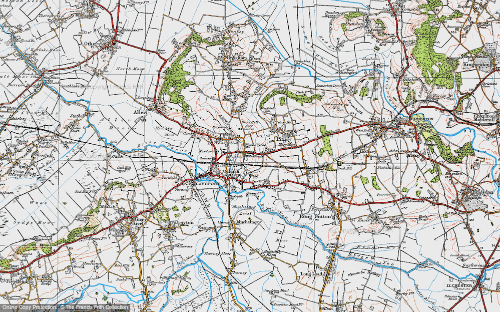 Old Map of Pict's Hill, 1919 in 1919