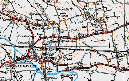 Old map of Pict's Hill in 1919