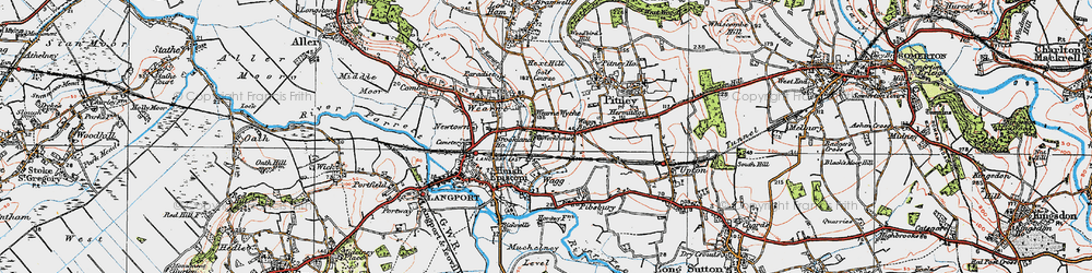 Old map of Pict's Hill in 1919