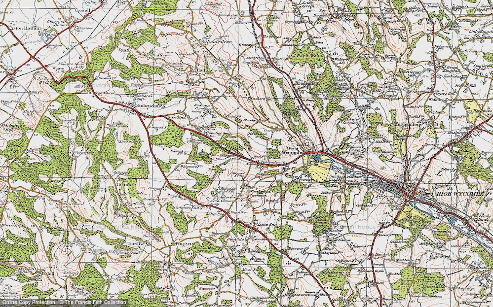 Old Map of Piddington, 1919 in 1919