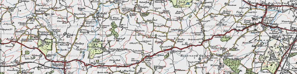 Old map of Pigstye Green in 1920