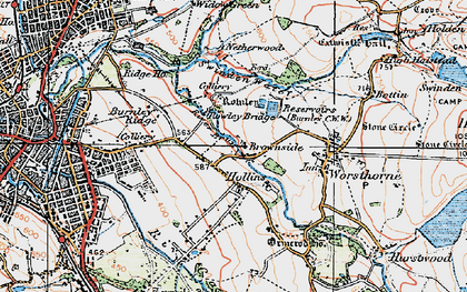 Old map of Pike Hill in 1924