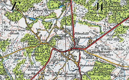 Old map of Pikeshill in 1919