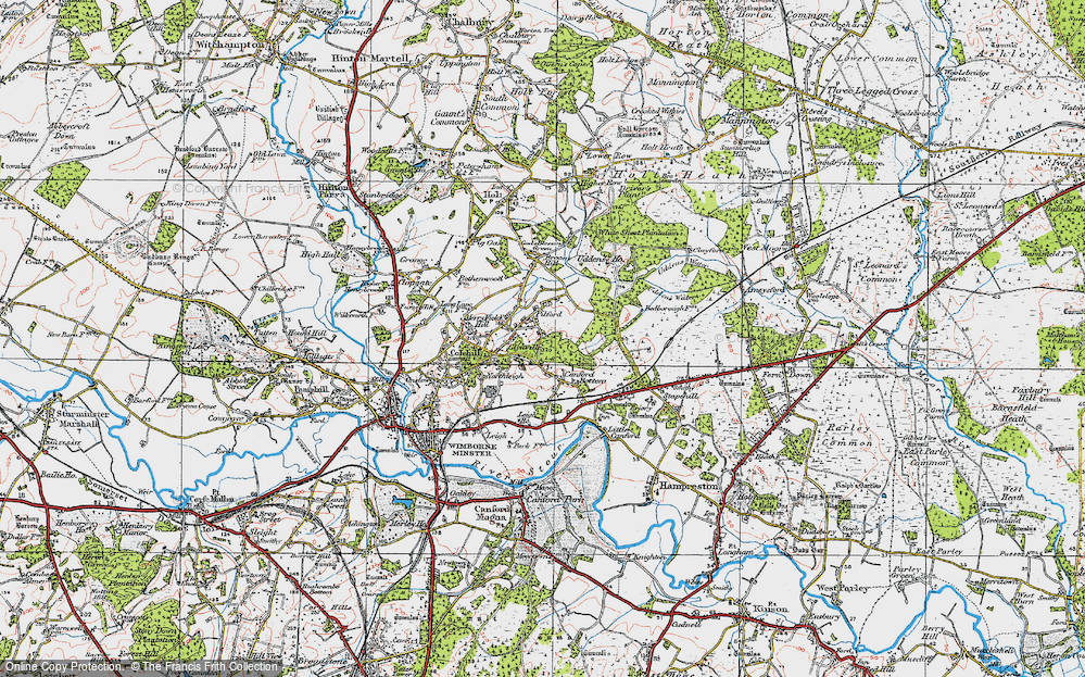 Old Map of Pilford, 1919 in 1919