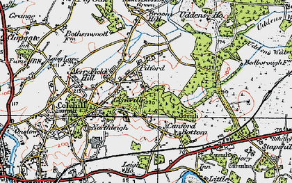 Old map of Pilford in 1919