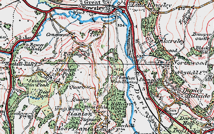 Old map of Pilhough in 1923