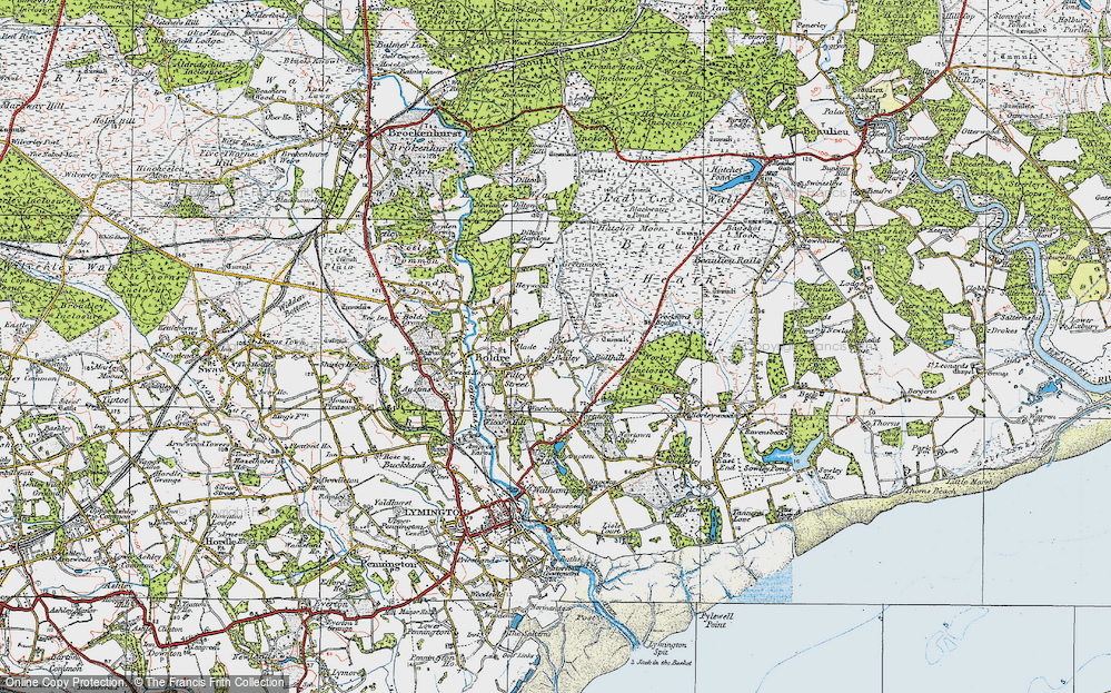 Old Map of Pilley Bailey, 1919 in 1919