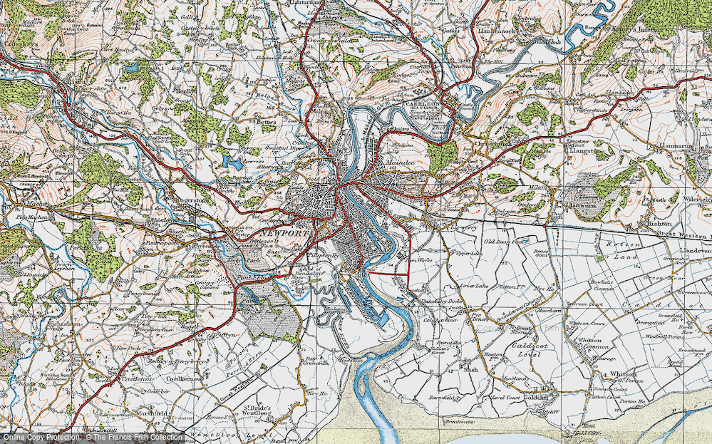 Old Map of Pillgwenlly, 1919 in 1919