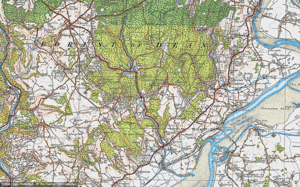 Old Map of Pillowell, 1919 in 1919