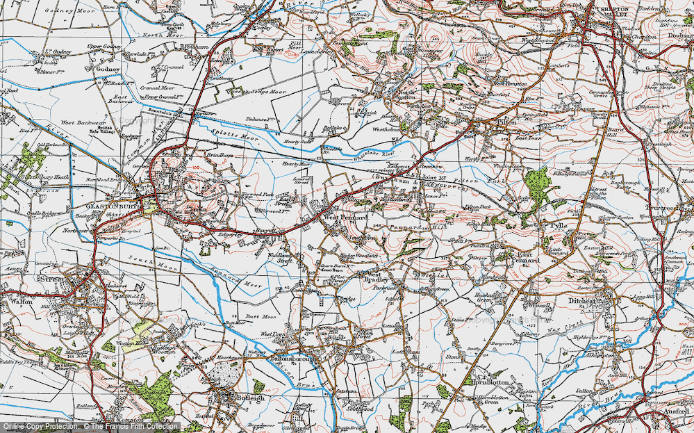 Old Map of Piltown, 1919 in 1919