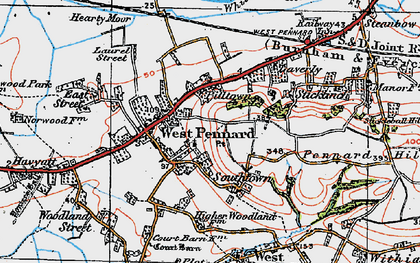 Old map of Piltown in 1919