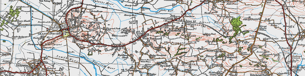 Old map of Piltown in 1919