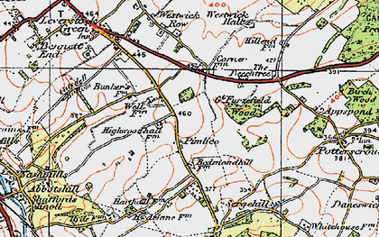 Old map of Pimlico in 1920