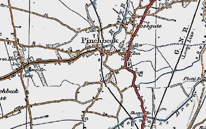 Old map of Burtey Fen Collection in 1922