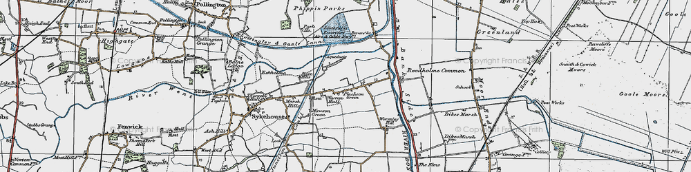 Old map of Wormley Hill in 1924