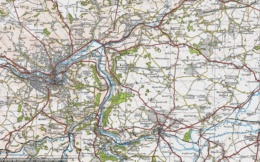 Old Map of Pinckney Green, 1919 in 1919