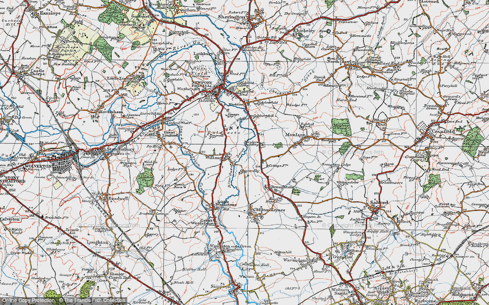 Old Map of Pineham, 1919 in 1919