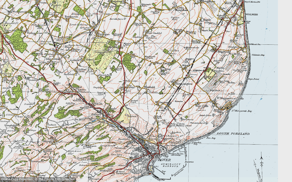 Old Map of Pineham, 1920 in 1920