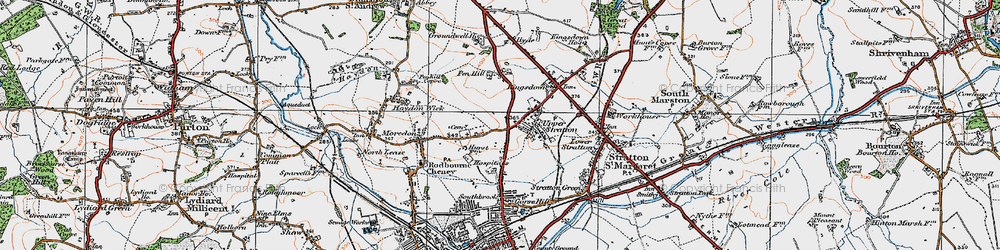 Old map of Pinehurst in 1919