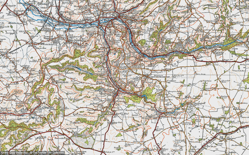 Old Map of Pinfarthings, 1919 in 1919