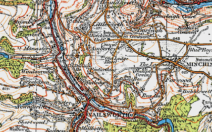 Old map of Pinfarthings in 1919