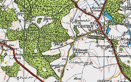 Old map of Bell's Copse in 1919