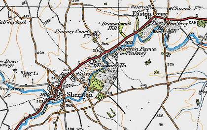 Old map of Pinkney in 1919