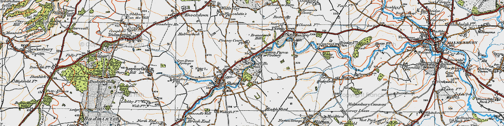 Old map of Pinkney in 1919