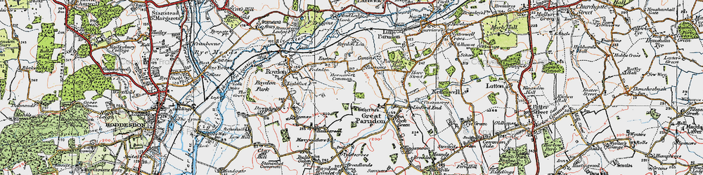 Old map of Pinnacles in 1919