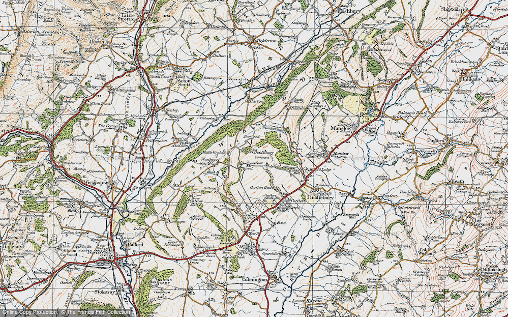 Old Map of Pinstones, 1920 in 1920