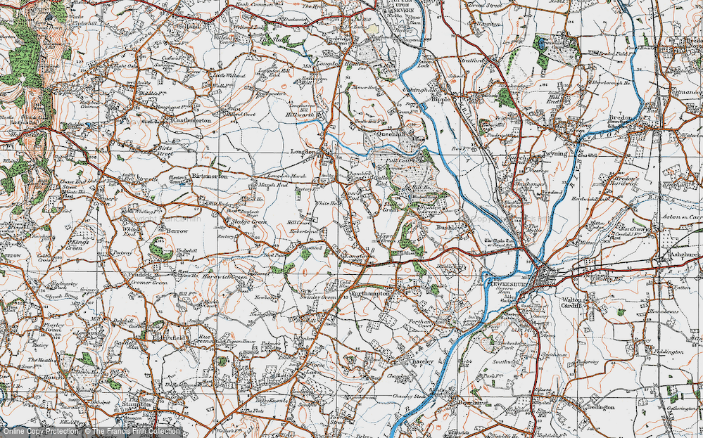 Old Map of Piper's End, 1920 in 1920