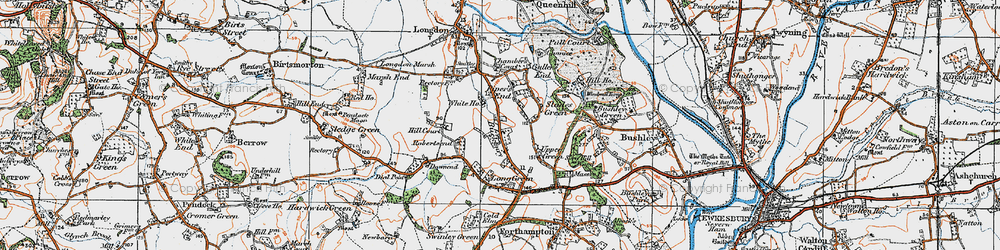 Old map of Piper's End in 1920