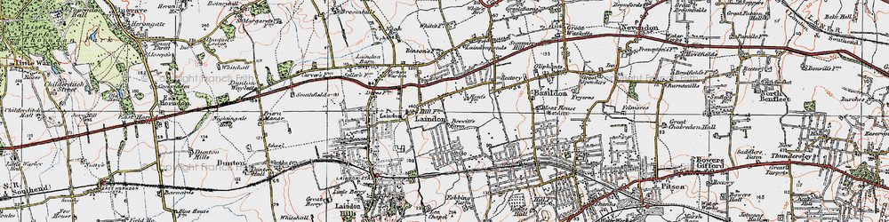 Old map of Gloucester Park in 1920