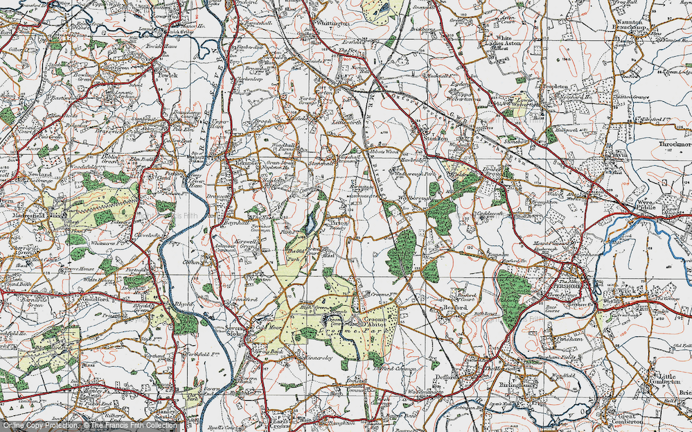 Old Map of Pirton, 1920 in 1920