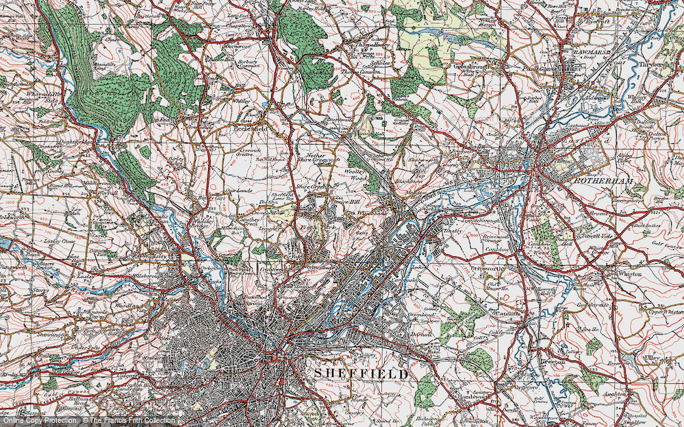Old Map of Pismire Hill, 1923 in 1923