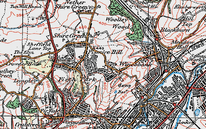 Old map of Pismire Hill in 1923