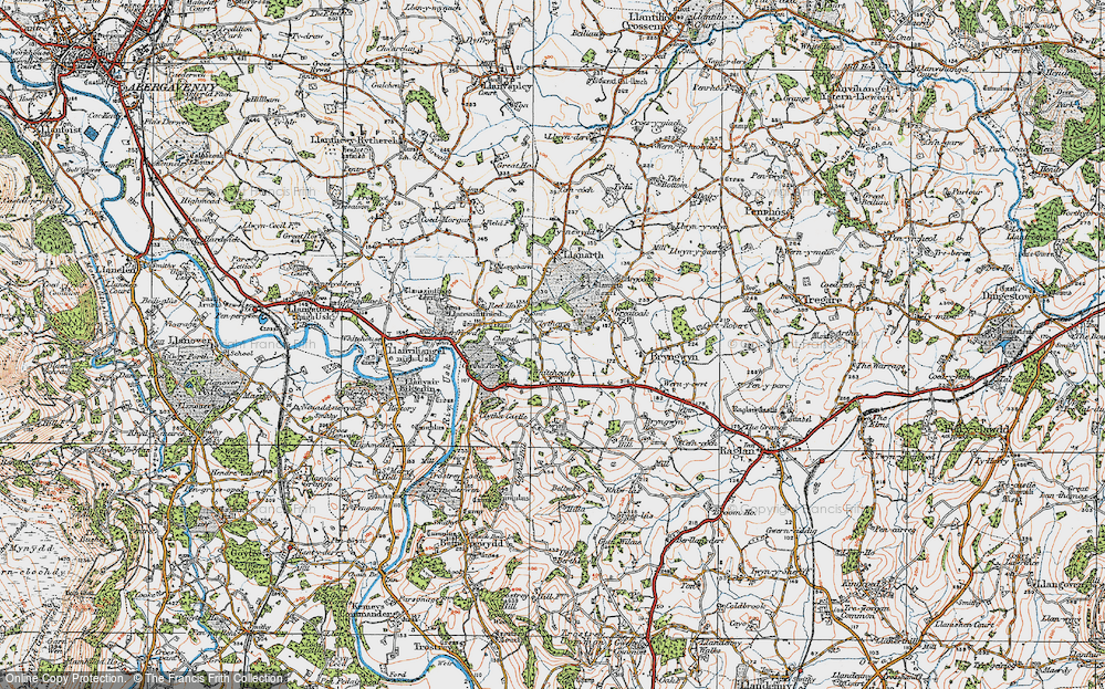 Old Map of Pit, 1919 in 1919