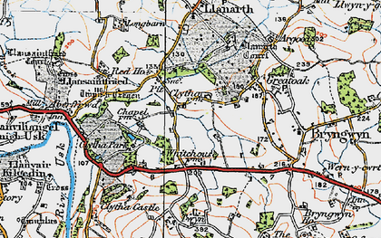 Old map of Pit in 1919