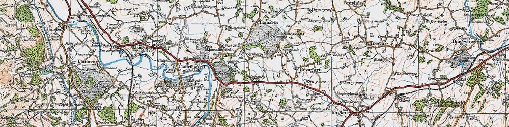 Old map of Pit in 1919