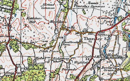 Old map of Truxford in 1919