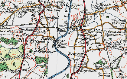 Old map of Pixham in 1920